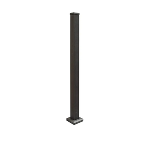 Weatherables Aluminum Railing Post Kit – Aluminum Post Kit for Arlington, Georgetown, and Cornell Railing Kits, Made with Durable Black Textured Powder-Coat Finish (3 in. x 3 in. x 45 in.)