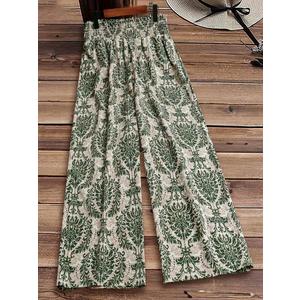 Green Damask Wide Leg Pants
(L)