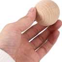 Kisangel Beech Croquet Balls Replacement Set of 5 1.96 Inch Unfinished Wooden Balls for Outdoor Lawn Games and Backyard Bocce Multipurpose Durable Wood Spheres for Crafting and Painting