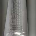 seenda Wireless Keyboard and Mouse Combo, Rechargeable Quiet Keyboard Mouse, Sleek and Ultra Thin Design, Full-Size with Number Pad for Windows, Laptop, PC, Notebook, Desktop- Silver and White