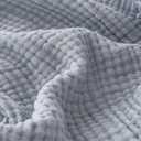 EMME Cotton Muslin Large Throw Blanket Couch Breathable Gauze Blanket Soft Lightweight Bed Blankets Adults (Dusty Blue, 50"x70")