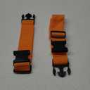 Luggage Straps for Suitcases TSA Approved Travel Belt 4 Pack by Chelmon(Orange)