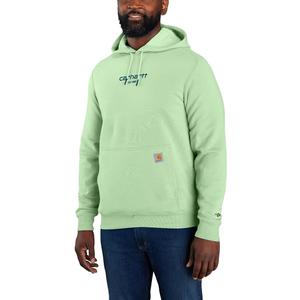 Carhartt Men's 105569 Force Relaxed Fit Lightweight Logo Graphic Sweat (Large Tall, Aventurine)
