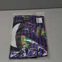 ASTANFY Womens Mardi Gras Sweatshirt Carnival Sequin Purple Sweater Masks Graphic Shirt Crewneck Long Sleeve Tops (L)