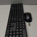 Rapoo X2100 Quiet Wireless Keyboard and Mouse Combo, 2.4GHz USB Receiver, 12 Multimedia Keys, Spill-Proof, Full-Sized, Compatible with PC, Laptop, Black