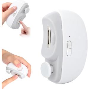 Automatic Nail Clipper Electric Nail Trimmer Polisher 3 in 1 Portable Fingernail Cutter with Light 2 Speeds File Nail Clip Storage Rechargeable Safety Trimmer for Seniors Adults Kids Baby (White) Automatic Nail Clipper Electric Nail Trimmer Polisher 3 in 1 Portable Fingernail Cutter with Light 2 Speeds File Nail Clip Storage Rechargeable Safety Trimmer for Seniors Adults Kids Baby (White)