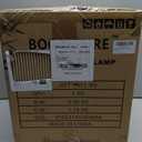 Boho Table Lamp, 17" Bamboo Bedside Lamp for Living Room
