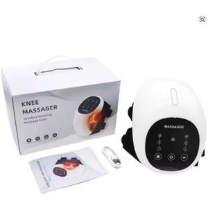 World's First 360 Knee Massager with 1-Second Heat - Cordless Red Light Therapy for Joint Comfort, 3 Intensity Levels, Perfect for Athletes, Seniors & Active Adults