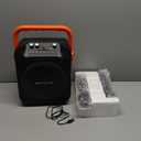 Karaoke Machine with 2 Wireless Microphones,Portable Karaoke Machine for Adults & Kids,Karaoke Microphone with PA System,Karaoke Speaker Supports for TWS,USB,FM,REC,AUX in,TF Card (Black)