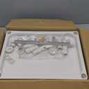 5-Tier Seed Starter Trays, Plant Stand with LED Grow Light (Auto-Timer), Bottom Watering Designed for Indoor Greenhouse Plants, Fits Small Pots & Seedling Cell Trays - White