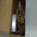 Juegoal Star Tree Topper with 20 LED Lights, Metal Golden Lighted Treetop Ornaments, Battery Powered Light Up Christmas Tree Decorations, 6.5 x 6.5 Inches