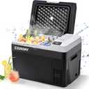 EUHOMY 31QT 12 Volt Refrigerator, Electric Cooler, Usable Battery, -4℉~68℉, 32 QT