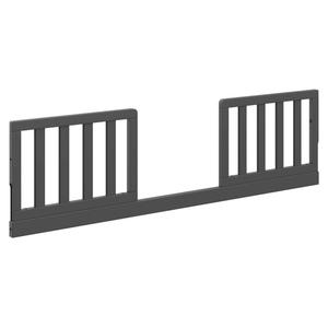Storkcraft & Graco Toddler Safety Guardrail Kit with Slats (Gray) GREENGUARD Gold Certified, Converts Compatible Storkcraft & Graco Crib to Toddler Bed, Kit Includes 2 Guardrails