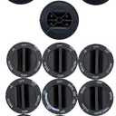 814362 Whirlpool Electric Range Burner Oven Knobs - Replacement for AP3139541 PS389194 - Compatible with Whirlpool, Kenmore, Maytag, Amana, Magic Chef, Roper - Set of 9 Knobs