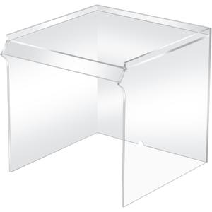 CroBlissful Acrylic Draft Cover with Front Overhanging Panel Shield for Lab Equipment or Office Use(15 x 15 x 15 Inches)