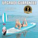 Inflatable Stand Up Paddle Board - Upgraded Glue-Free Hot Melt Technology, Long Service Life, 10'6", Anti-Slip EVA Deck, Full SUP Accessories, Included for Adults Youth All Skill Levels