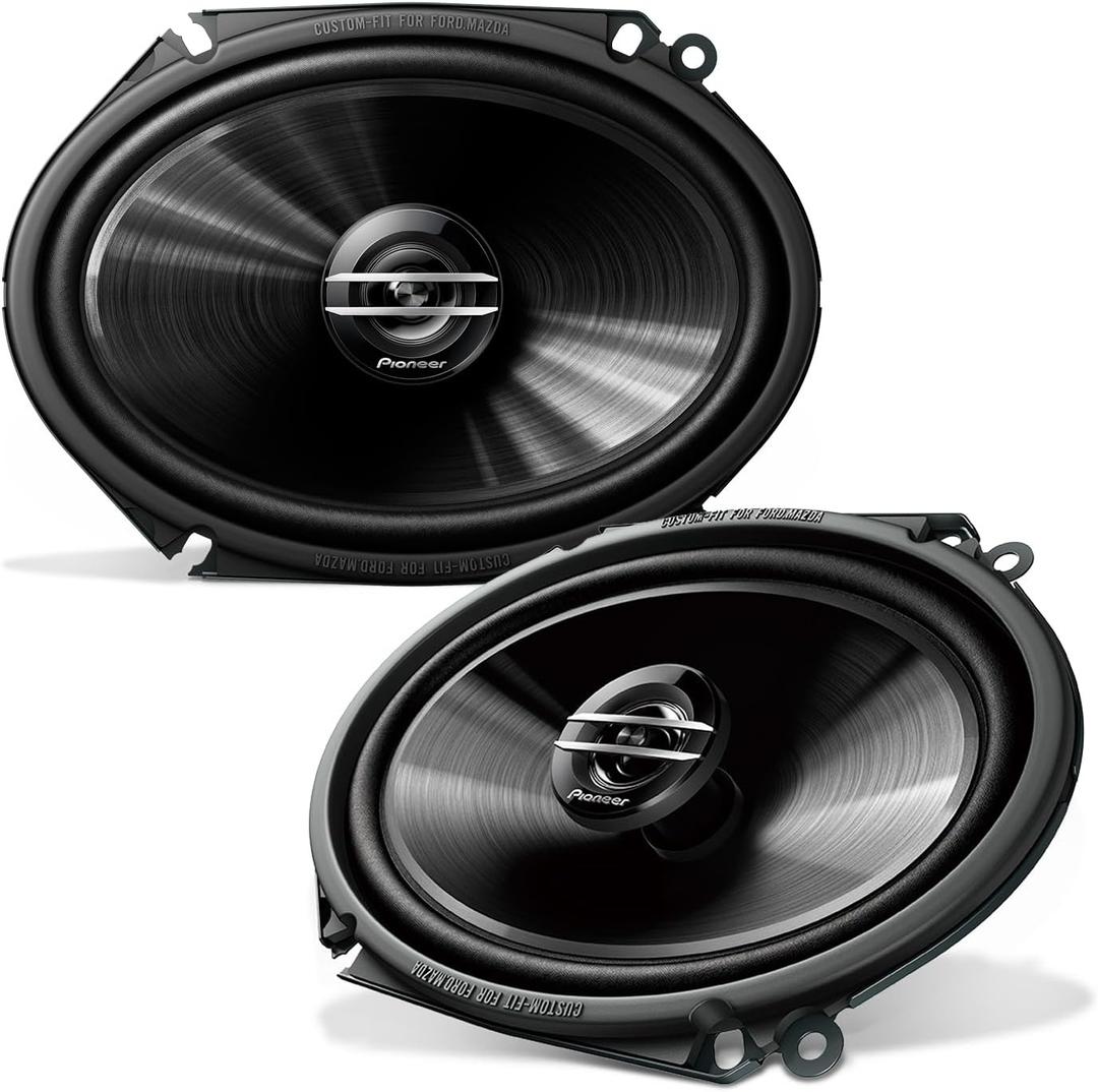 Pioneer G-Series TS-G6820S 6 x 8 2-Way Speakers (Pair)  250W Max, Balanced Sound + Smooth Treble, Great Stock Replacement, High-Efficiency Speaker Designed for OEM Power