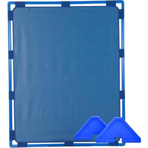 Children's Factory Big Screen PlayPanel, Kids Room Divider, Classroom Privacy Screen, Cantilever Feet Included, Deep Water, 47.5"W x 59.5"H