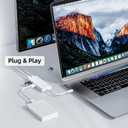 BolAAzuL USB C to Mini DisplayPort Multiport Adapter 4K@60Hz, Not Work with Apple Cinema Displays, Type C to Mini DP Converter with 65W PD Charging Port & 2XUSB 2.0 Ports