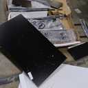 Shintenchi Kitchen Table Chairs Set of 3, Dining Table Set for 3 with Bench and Chairs, 3 Pieces Kitchen Table Set with Storage Rack & Metal Frame for Small Space, Dark Walnut