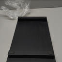 Renawe Black Bathroom Counter Tray Organizer Wood Riser Stand Kitchen Countertop Trays Wooden Pedesta Display Dish Soap Dispenser Holder for Bathroom Decor Sink Accessories Vanity Tray (12x6.7 inch)