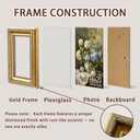 16x20 Picture Frame, Ornate Vintage Gold Photo Frames with HD Glass for Wall Hanging & Tabletop Display, 16 x 20 Antique Photo Frame with Distressed Rust-Like Finish, Retro Home Decor
