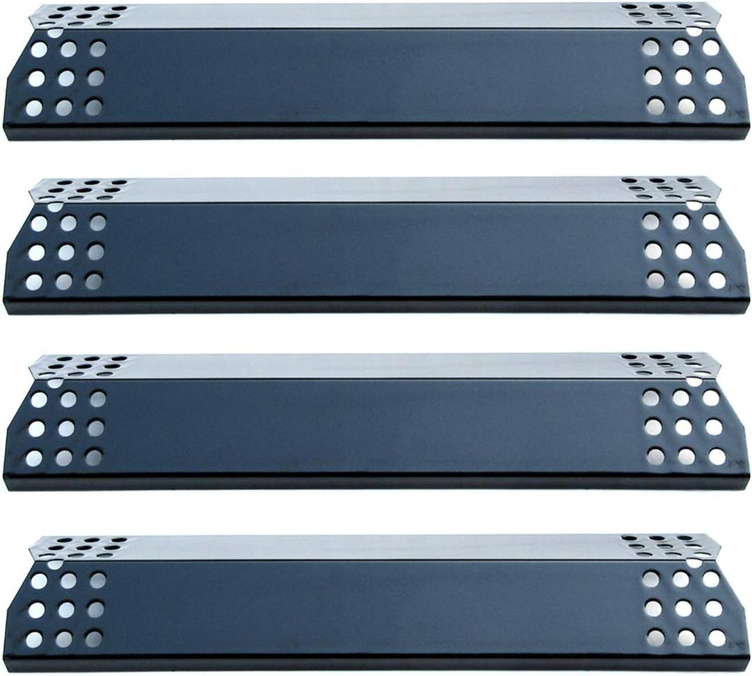Parts DP129 (4-Pack) Porcelain Steel Heat Shield/Heat Plates 14 9/16 x 3 3/8" Replacement for Sunbeam, Nexgrill, Grill Master, Charbroil, Kitchen Aid, Members Mark, Uberhaus Gas Grills