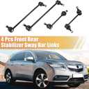 X AUTOHAUX 4 Pcs Front Rear Sway Bar Links No.K750124/K90716/K90717 for Acura MDX 2006-2013 for Acura ZDX 2010-2013 for Honda Pilot 2006-2015 Stabilizer Sway Bar Link