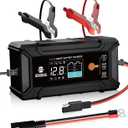 DC HOUSE 12V 5A Battery Charger, Smart LiFePO4 & Lead Acid Charger, Trickle Charger Maintainer & Desulfator for Car, Motorcycle, Automotive Batteries