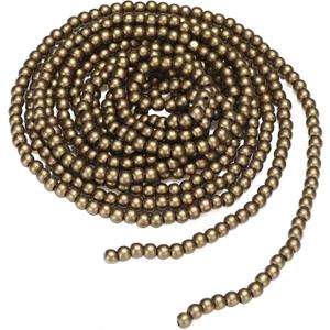 WILLBOND 16 Feet Christmas Wood Bead Garland Wooden Bead Garland for Christmas Tree Holiday Decoration (Bronze Gold)