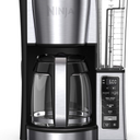 Ninja 12-Cup Programmable Coffee Brewer, 2 Brew Styles, Adjustable Warm Plate, 60oz Water Reservoir, Delay Brew - Black/Stainless Steel