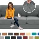 XINEAGE 2025 New 4 Pieces Couch Covers for 3 Cushion Couch Super Stretch Thick Soft Sofa Cover Anti Slip Sofa Slipcover Dogs Cats Furniture Protector (Light Gray, 71"-91")