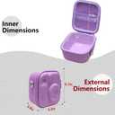 LTGEM Case Compatible with Fujifilm Instax Mini 12/11 / 10/9 / 8/7 / 7+ Instant Camera and FUJIFILM Instax Mini Instant Flim with Shoulder Strap, Purple(Case Only)