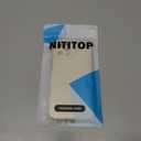 NITITOP Compatible with iPhone 12 Pro Max Case Cute Aesthetic Little Polka Dots Pattern Design for Women Men Girls Soft TPU Shockproof Stylish Full Camera Protective Phone Cover - White