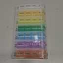 Weekly Pill Organizer 4 Times a Day, 7-Day Pill Boxes, Monthly Medication Organizer 28 Days Portable Compartments & Moisture-Proof Outer Case for Vitamins, Fish Oils, Supplements