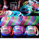 20 Pack LED Light Up Bracelets, Glow in the Dark Party Supplies, 6 Color Glow Bracelets, Rave Party Favors for Kids/Adults Birthday, Concert,Goodie Bag Fillers, New Year
