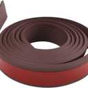 Garage Threshold Ramp, 10 ft Non-Slip Rubber Transition Strip for Wheelchair Access, Doorway Reducer Ramp in 4 Colors (Dark brown)