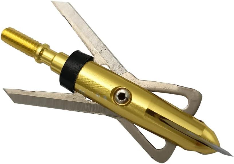 6Pcs Hunting Broadhead Crossbow X 100 Grain 2-Blade Archery Arrow Broadhead