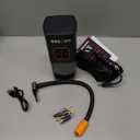 Tire Inflator Portable Air Compressor, 5X Faster Portable Air Pump for Car Tires with Powerful Battery, 180PSI Cordless Air Pump with Digital Pressure Gauge for Cars, Bike & Motorcycle Tires, Ball (Black)