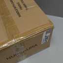 Boho Rattan Lamp Shade, 12.6" Top x 12.6" Bottom x 7.68" High, Natural Rattan & Linen Double Layer Lamp Shades for Floor Lamps Table Lamps Chandelier, UNO Fitter Lampshade Replacement, Easy Assembly