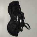 Vertvie Minimizer Bras for Women Full Coverage Underwire Supportive Bra Plus Size Lift Unlined Lace Bralette for Large Bust 36D, Black