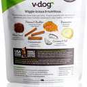 V-dog Soft and Chewy Vegan Wiggle Dog Biscuits - Dog Training Treats - Small, Medium and Large Breeds - Natural Peanut Butter Flavor Superfoods - 10 Ounce - All Natural - Made in The USA