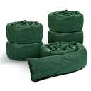 5 Pcs Water Barrier 5 ft x 6.5 Inch Flood Barriers for Home Reusable Absorbent Flooding Prevention Barriers Sandless Sandbags for Home Door Garage Basement