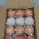 12 Pcs 3.15'' Large Rustic Vintage Neutral Textured Farmhouse Brown 2025 Christmas Ornaments Ball for Christmas Tree Decor, Boho Orange Copper Hanging Xmas Ornaments Shatterproof Ball for Home Decor