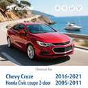 Raidbee 28"+24" Windshield Wiper Blades Replacement For Chevy Cruze 2021 2020 2019 2018-2016 Honda Civic coupe 2-door 2011 2010 2009 2008-2005 Windshield Wiper Blades For My Car Set of 2