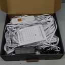 POOFZY Permanent Outdoor Lights for House,200ft RGB+IC Smart Outdoor Decor, 50 Scene Modes,App/Remote Control,IP67 Waterproof,for Christmas,Halloween,Daily & Holiday Party Decor,House Roof Lighting