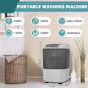 BC-SUS-MINIPWM-GY-1G Portable Mini Washing Machine, White/Gray