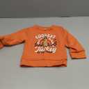 IZYJOY Toddler Boy Thanksgiving Sweatshirt Coolest Turkey at The Table Funny Pullover Top Kids Fall Holiday Long Sleeve Shirt (18-24 Months, Orange)