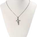 Julysky 3D Necklace Display Stand For Selling,Velvet Chain Jewelry Bust Holder Organizer (1, beige)