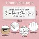 Grandma and Grandpa's House Wall Decor, 32x12 Inch, White